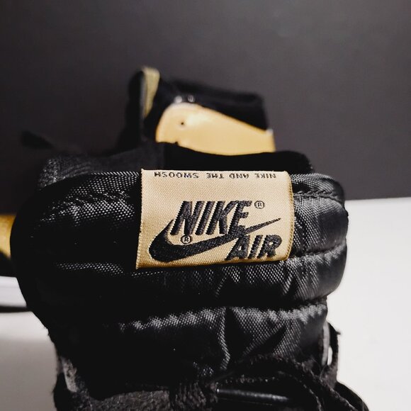 Women Nike Air Jordan 1 High Top Reto Size 5.5 OG NRG 'Gold Top 3' - Picture 9 of 14